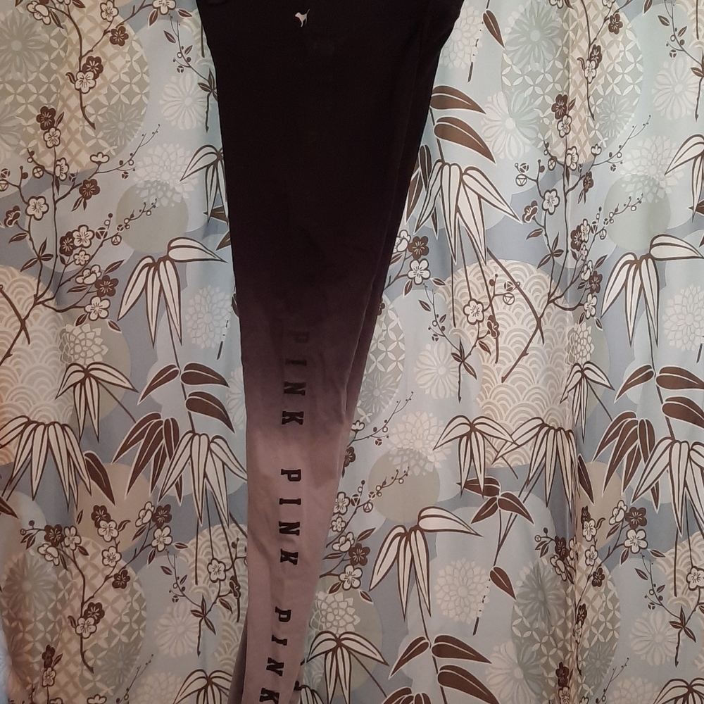 Ombre Black Grey PINK Victorias Secret Leggings